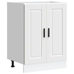 vidaXL Kitchen Base Cabinet "Porto" White Engineered Wood