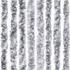 vidaXL Insect Curtain White and Grey 56x185 cm Chenille