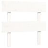 vidaXL Bed Frame without Mattress White Single Solid Wood