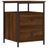 vidaXL Bedside Cabinet Brown Oak 44x45x60 cm Engineered Wood