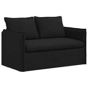 vidaXL Sofa Black 136 x 82 x 85 cm Fabric