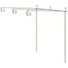 vidaXL Garden Arch | Antique Brown | Wrought Iron | Large | Decorative Inlays