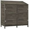 vidaXL Garden Shed Anthracite 102x52x112 cm Solid Wood Fir