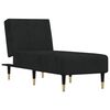 vidaXL Chaise Longue Black Velvet