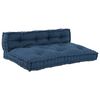 vidaXL Pallet Sofa Cushion 2 pcs Indigo 120 x 80 x 38 cm Fabric