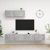 vidaXL 3 Piece TV Cabinet Set Concrete Grey Engineered Wood