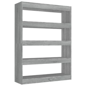 vidaXL Book Cabinet | Grey sonoma | Engineered wood | Medium | Book Cabinet