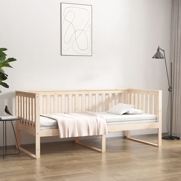 vidaXL Day Bed without Mattress 90x190 cm Single Solid Wood Pine