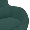 vidaXL Egg Chair Dark Green Velvet