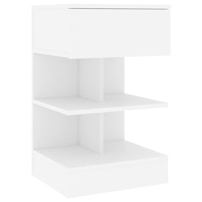 vidaXL Bedside Cabinets 2 pcs White 40x35x65 cm Engineered Wood