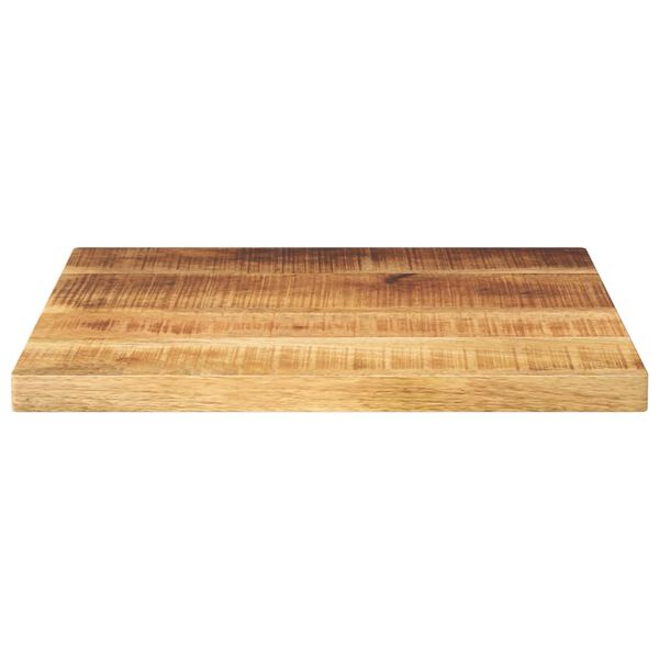 vidaXL Table Top 60x60x2.5 cm Square Solid Wood Rough Mango