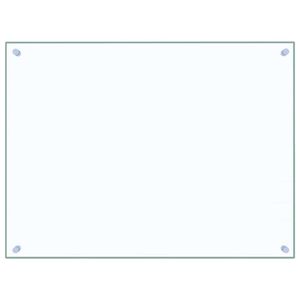 vidaXL Kitchen Backsplash Transparent 80 x 60 cm Tempered Glass