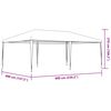 vidaXL Party Tent 4x6 m White
