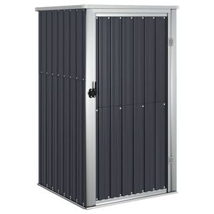 vidaXL Garden Tool Shed Anthracite 88x89x161 cm Galvanised Steel