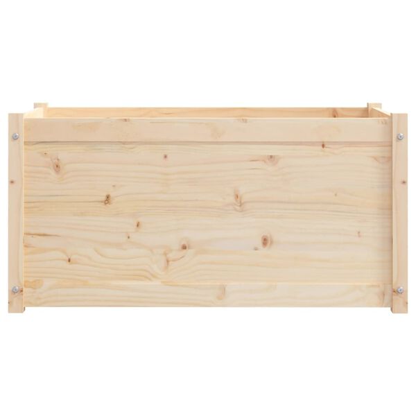 vidaXL Garden Planter 100x50x50 cm Solid Pinewood