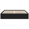 vidaXL Bed Frame without Mattress Black 180x200 cm Super King Super King Size
