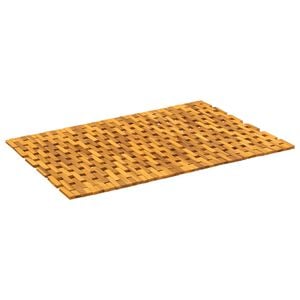 vidaXL Bath Mats Natural 65 x 100 cm Solid Acacia Wood