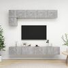 vidaXL 5 Piece TV Cabinet Set Concrete Grey Engineered Wood