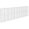 vidaXL Gabion Wall with Covers Galvanised Steel 600x30x200 cm