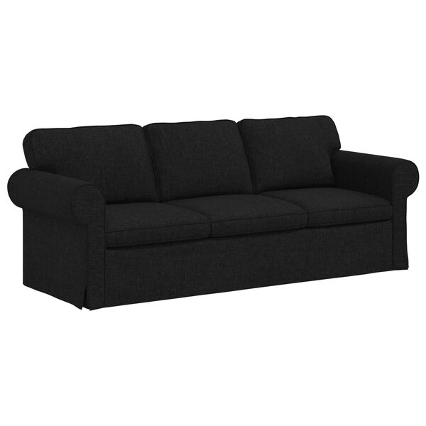 vidaXL Sofa 180cm Black Metal