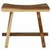 vidaXL Shower Stool Natural 50 x 30 x 44 cm Solid Suar Wood