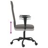 vidaXL Office Chair Dark Grey Fabric