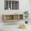 vidaXL TV Cabinet Sonoma Oak 120x30x30 cm Engineered Wood