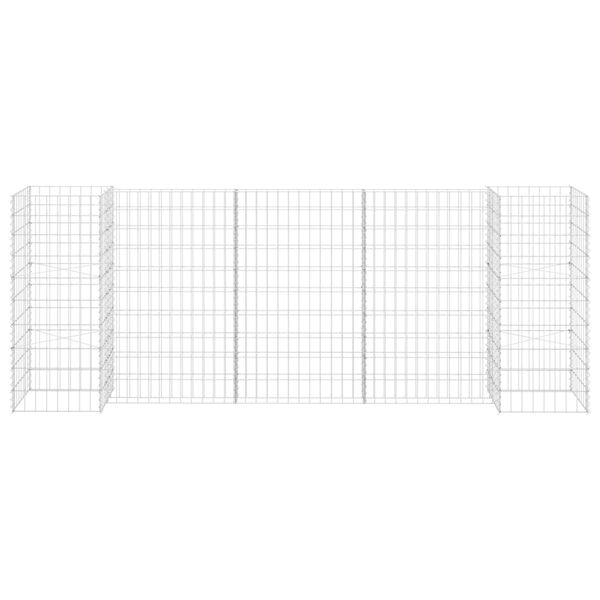 vidaXL H-Shaped Gabion Planter Steel Wire 260x40x100 cm