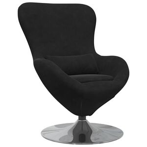 vidaXL Egg Chair Black Velvet