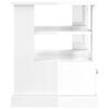 vidaXL Side Table High Gloss White 50x50x60 cm Engineered Wood