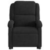 vidaXL Stand up Massage Recliner Chair Black Velvet