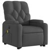 vidaXL Electric Stand up Massage Recliner Chair Dark Grey Fabric