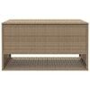 vidaXL Outdoor Cushion Box Beige 100x55x55.5 cm Poly Rattan