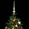 vidaXL Artificial Hinged Christmas Tree 150 LEDs & Ball Set 150 cm