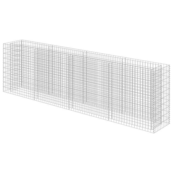 vidaXL Gabion Raised Bed Galvanised Steel 360x50x100 cm