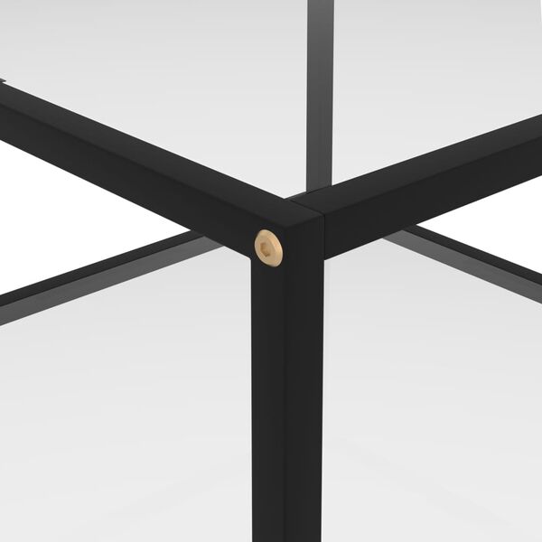 vidaXL Coffee Table Transparent 60x60x35 cm Tempered Glass