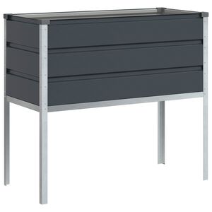 vidaXL Planter Anthracite 100 x 45 x 90 cm Galvanised Steel