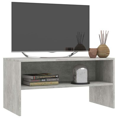 vidaXL TV Cabinet Concrete Grey 80x40x40 cm Engineered Wood