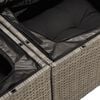 vidaXL 8 Piece Garden Sofa Set with Cushions Grey Poly Rattan