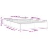 vidaXL Storage Bed with Mattress Dark Grey 153 x 203 cm Fabric
