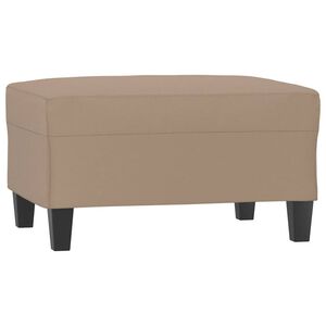 vidaXL Footstool Cappuccino 70x55x41 cm Faux Leather