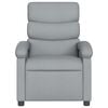 vidaXL Massage Recliner Chair Light Grey Fabric