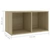 vidaXL 3 Piece TV Cabinet Set Sonoma Oak Engineered Wood
