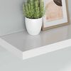 vidaXL Floating Wall Shelf White 90x23.5x3.8 cm MDF