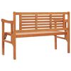 vidaXL Foldable Garden Bench 120 cm Solid Eucalyptus Wood
