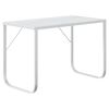 vidaXL Computer Desk | White | Engineered wood, Powder-coated metal