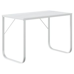 vidaXL Computer Desk | White | Engineered wood, Powder-coated metal