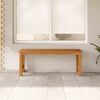 vidaXL Garden Bench 114 cm Solid Teak Wood