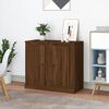 vidaXL Sideboards 2 pcs Brown Oak 37.5x35.5x67.5 cm Engineered Wood