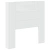 vidaXL Storage Headboard with LED White Engineered Wood